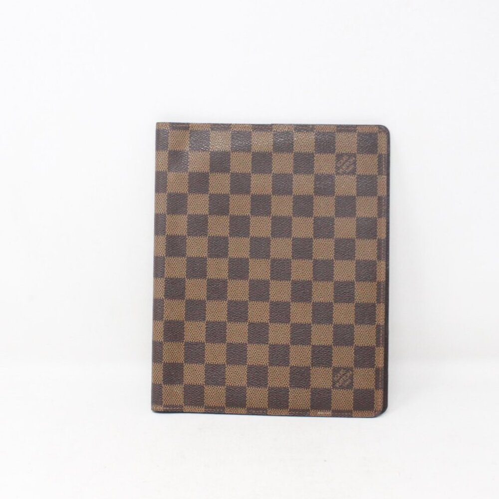 Louis Vuitton #74BVNB Damier Ebene Desk Agenda
